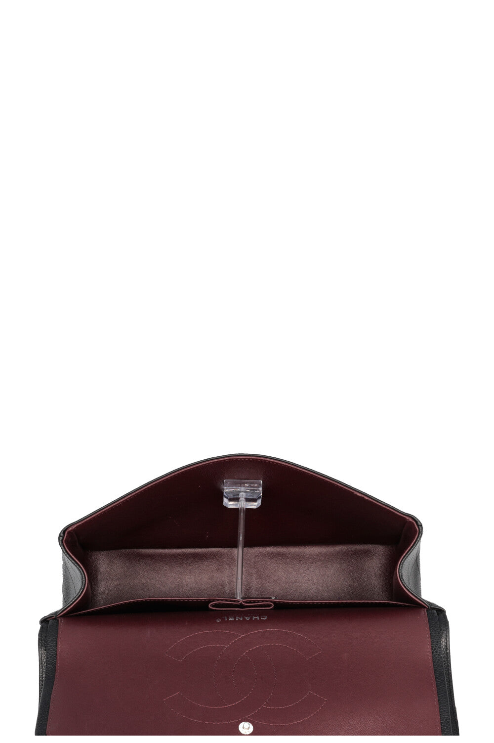 CHANEL Double Flap Bag Large Caviar Black