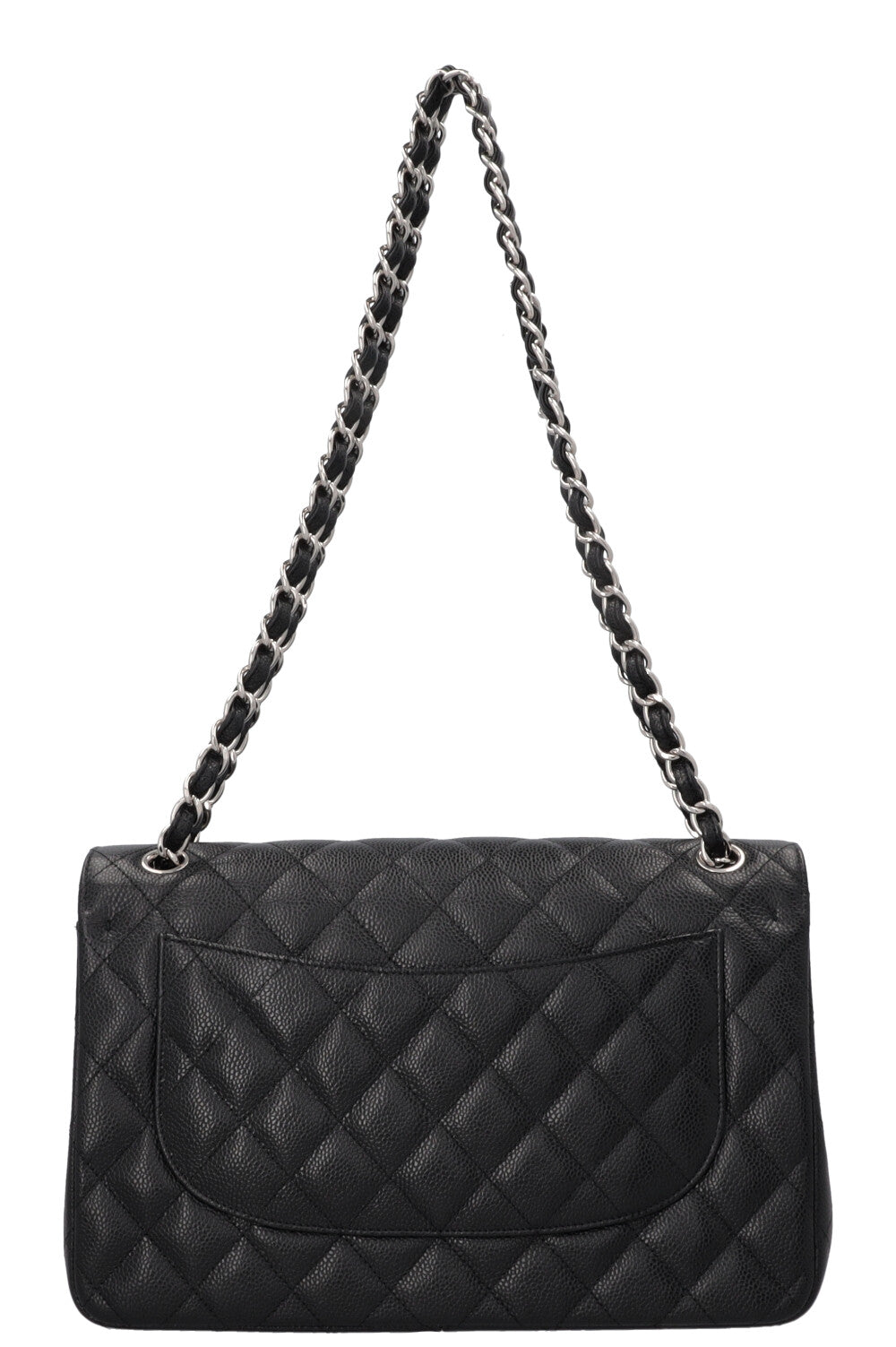 CHANEL Double Flap Bag Large Caviar Black