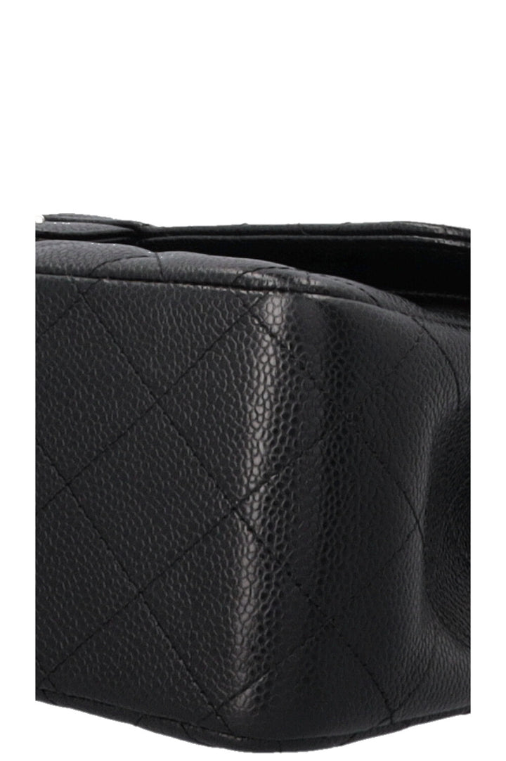 CHANEL Double Flap Bag Large Caviar Black