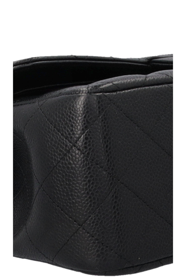 CHANEL Double Flap Bag Large Caviar Black