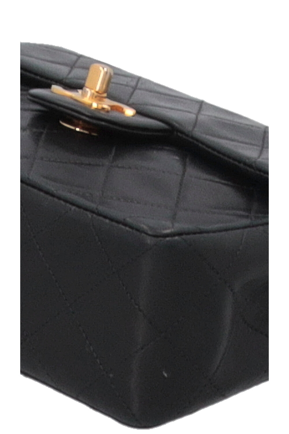 CHANEL Mini Square Single Flap Black