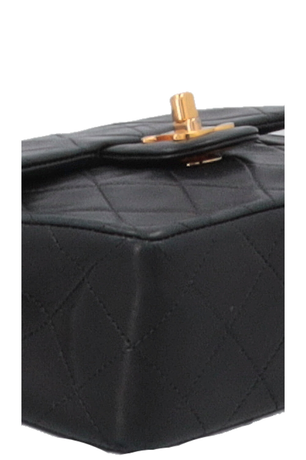 CHANEL Mini Square Single Flap Black