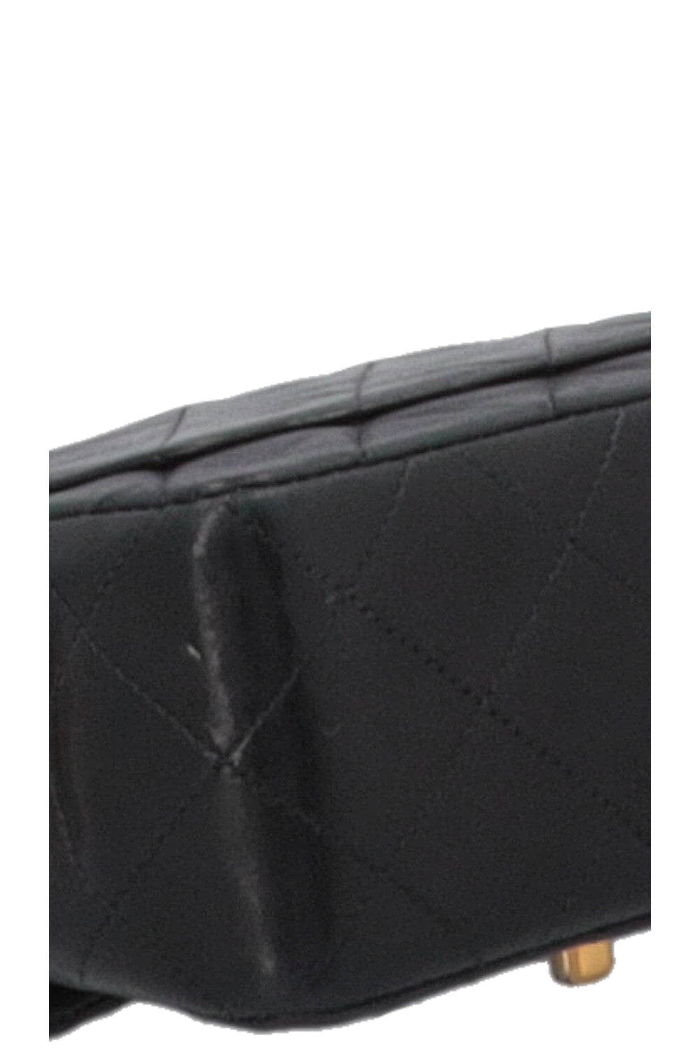 CHANEL Mini Square Single Flap Black