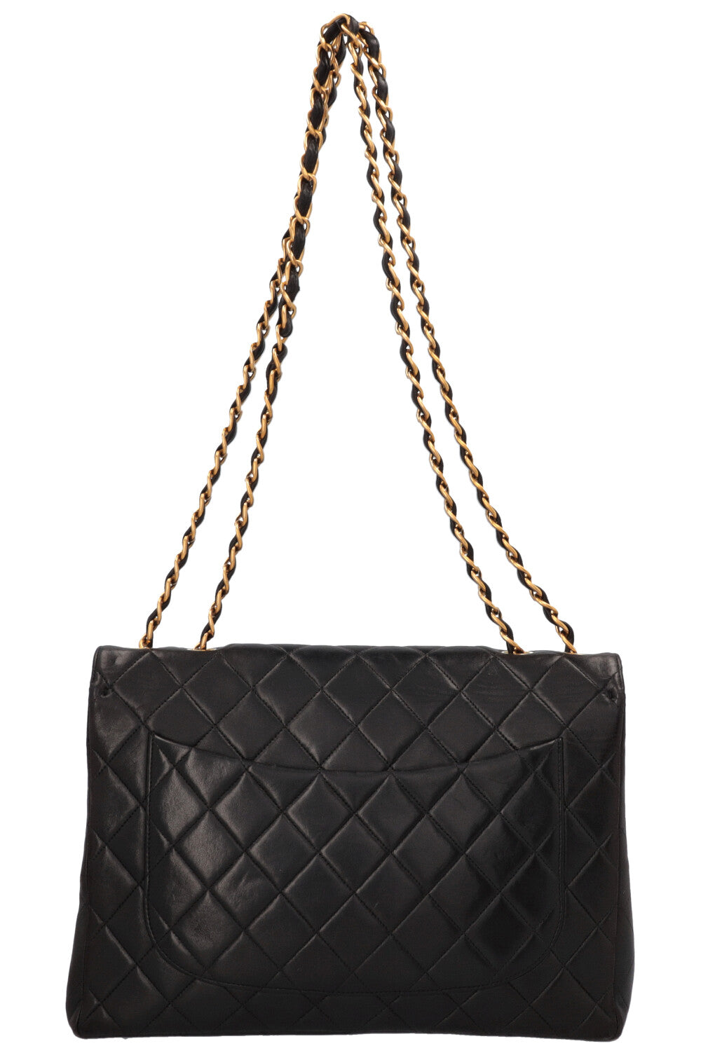 CHANEL Vintage Jumbo Single Flap Black