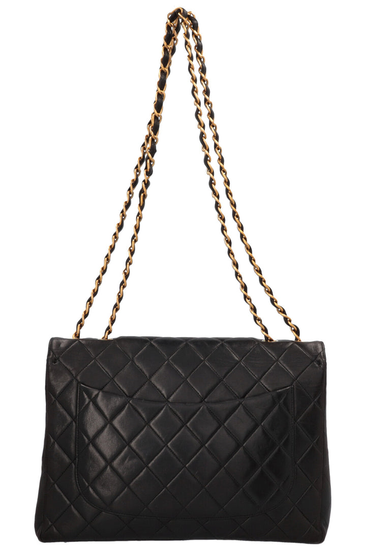 CHANEL Vintage Jumbo Single Flap Black
