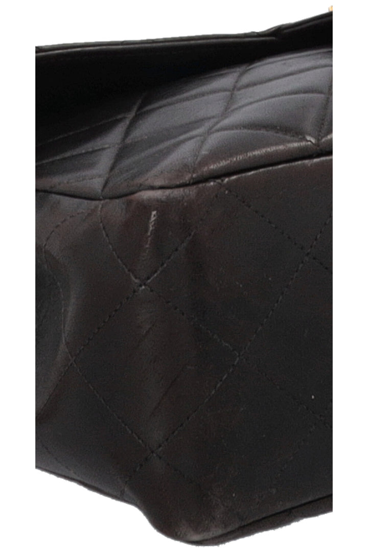 CHANEL Vintage Jumbo Single Flap Black