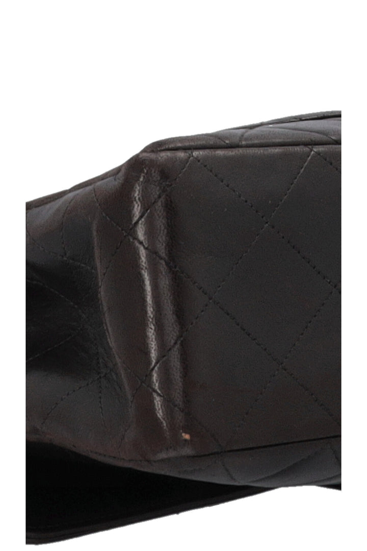CHANEL Vintage Jumbo Single Flap Black