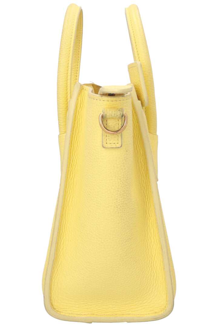 CELINE Nano Luggage Crossbody Bag Yellow