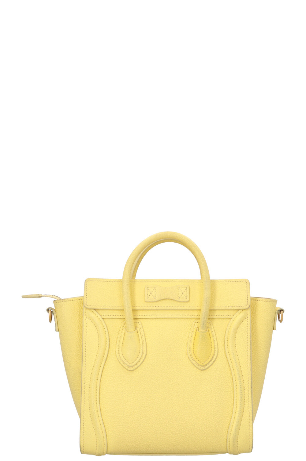 CELINE Nano Luggage Crossbody Bag Yellow