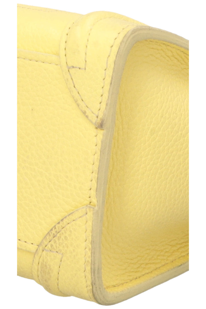 CELINE Nano Luggage Crossbody Bag Yellow