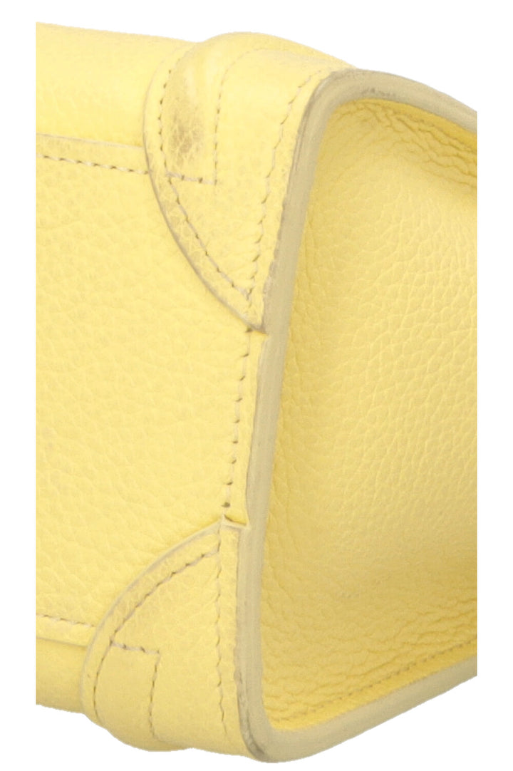 CELINE Nano Luggage Crossbody Bag Yellow