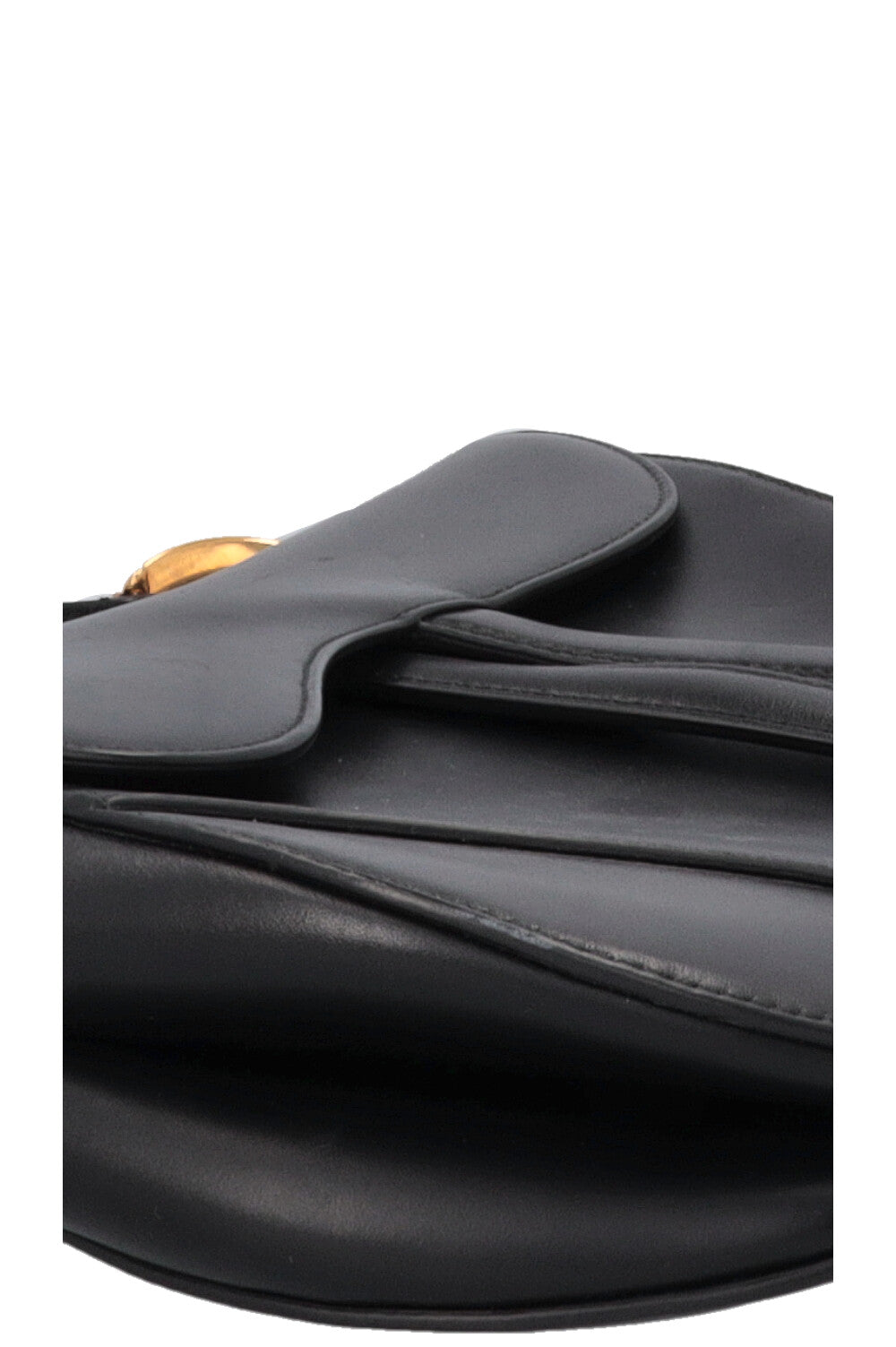 CHRISTIAN DIOR Saddle Bag Soft Leather Black