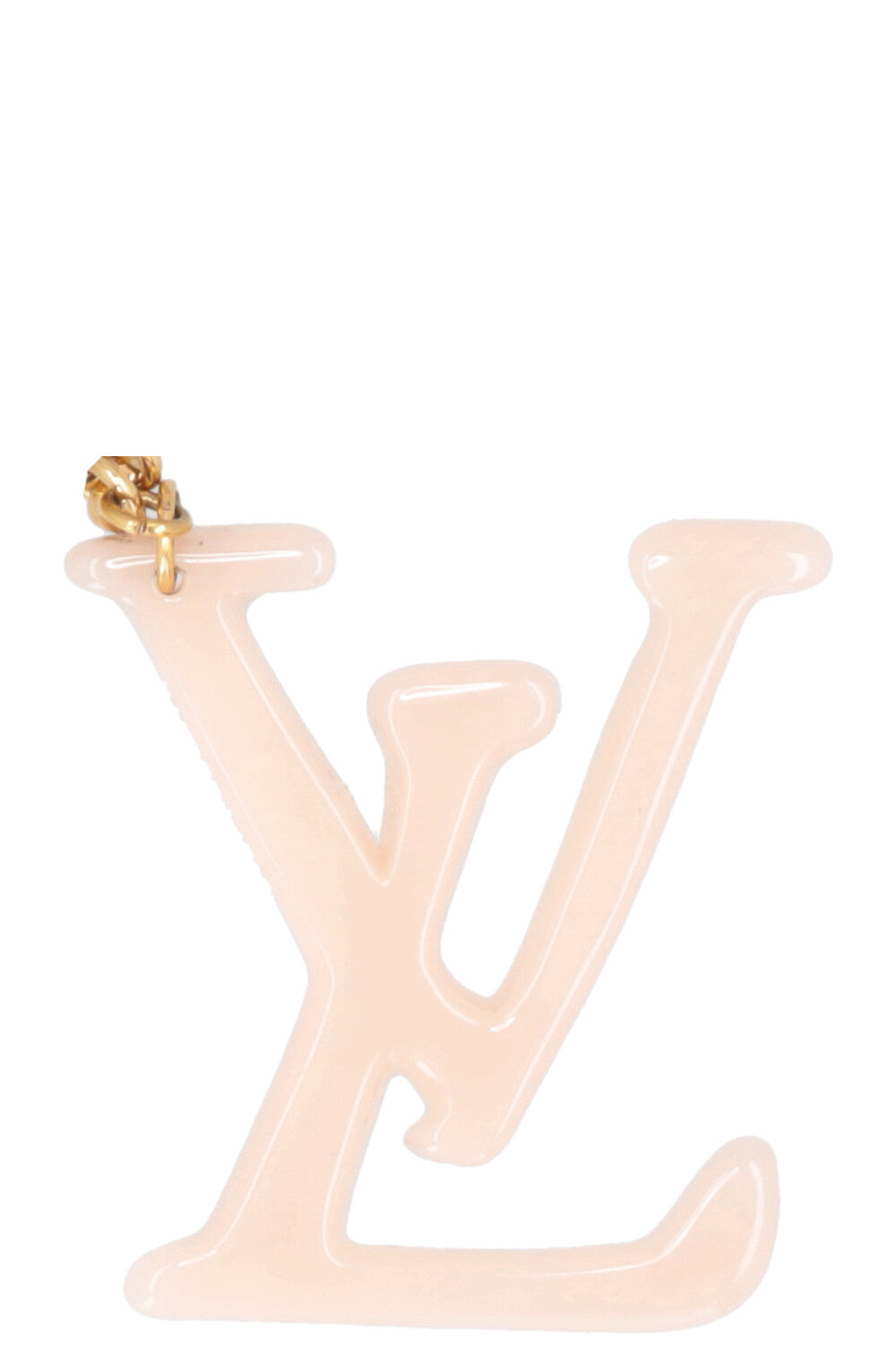 LOUIS VUITTON Key Ring Gold Pink