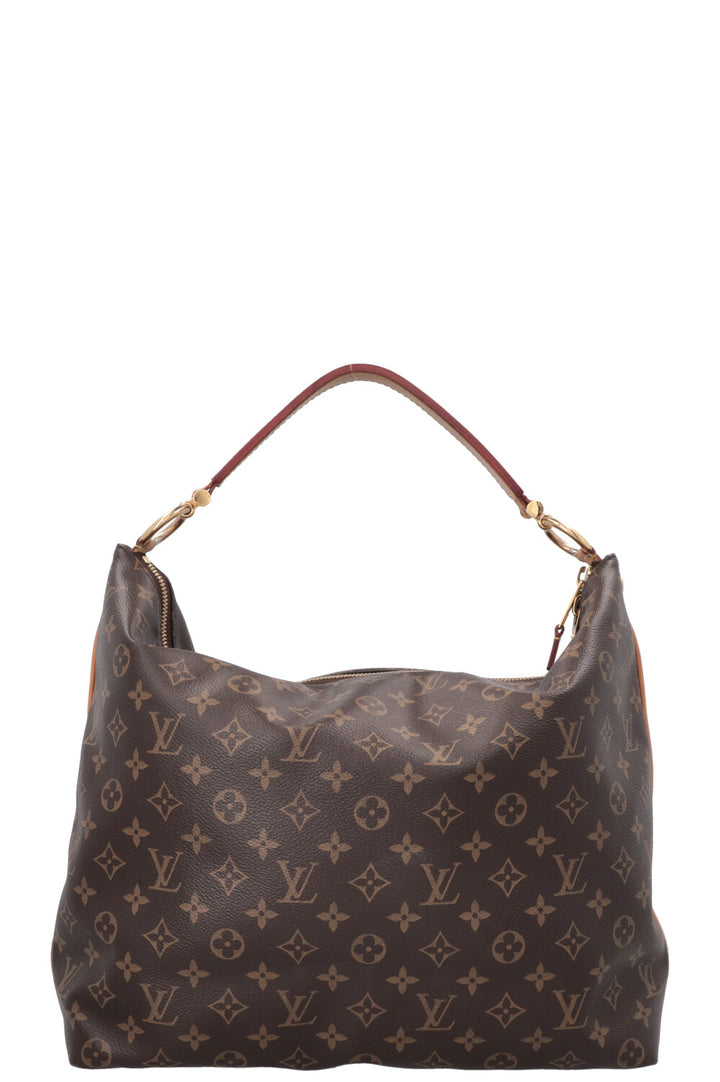 LOUIS VUITTON Sully MM Hobo Bag MNG Canvas