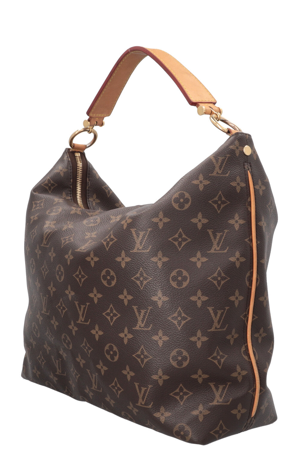 LOUIS VUITTON Sully MM Hobo Bag MNG Canvas