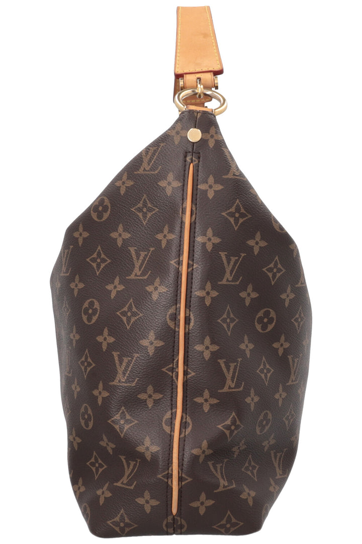 LOUIS VUITTON Sully MM Hobo Bag MNG Canvas
