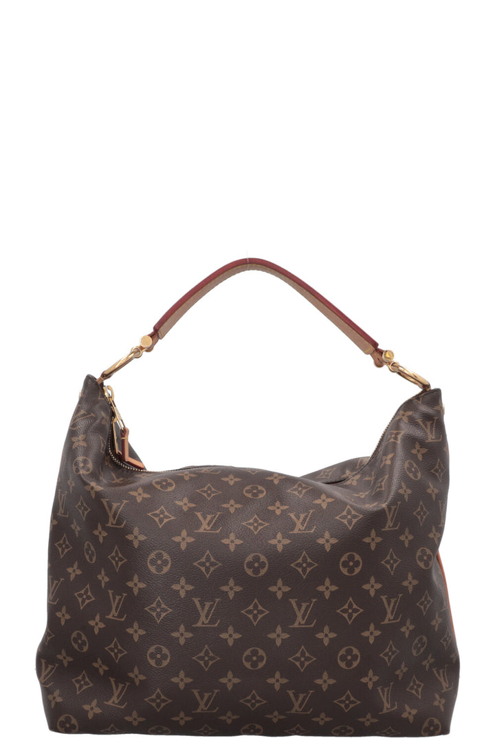 LOUIS VUITTON Sully MM Hobo Bag MNG Canvas