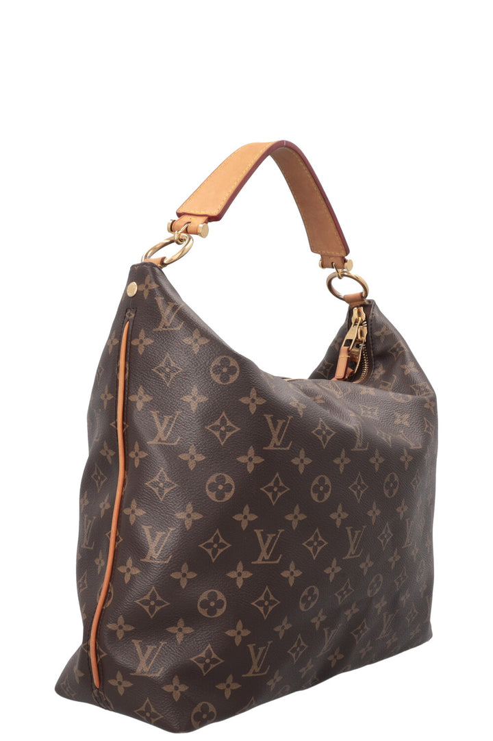 LOUIS VUITTON Sully MM Hobo Bag MNG Canvas