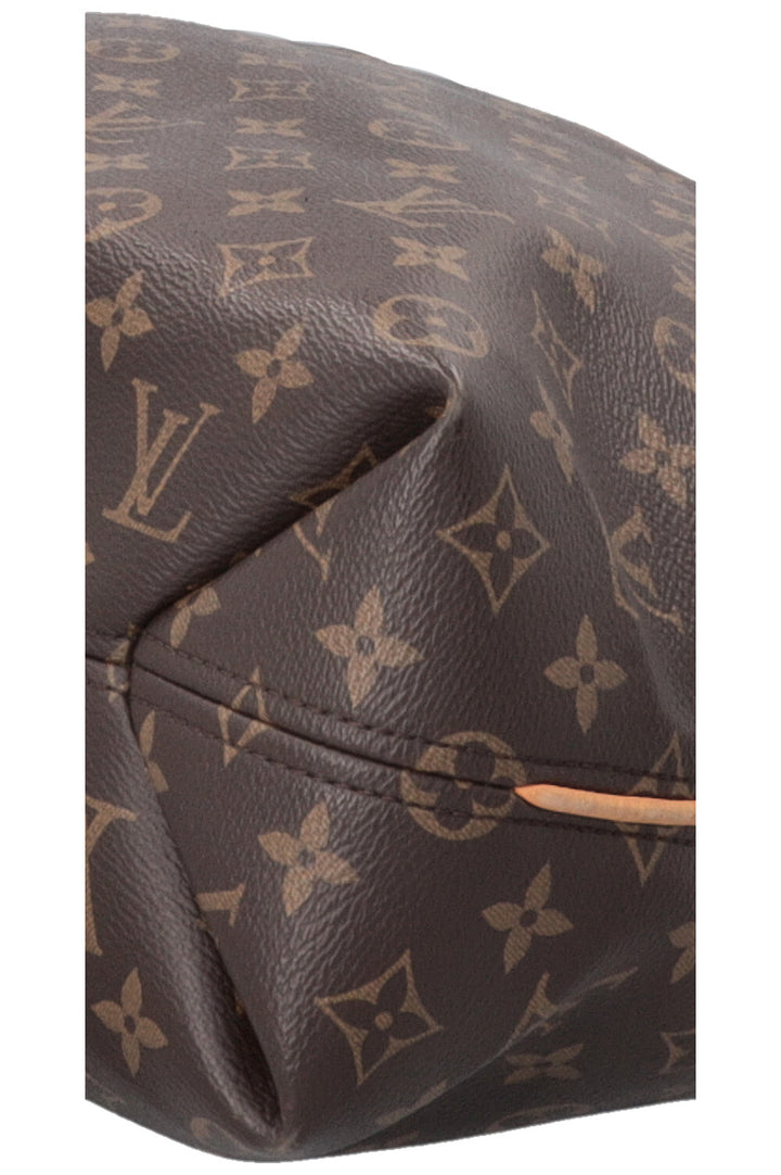 LOUIS VUITTON Sully MM Hobo Bag MNG Canvas