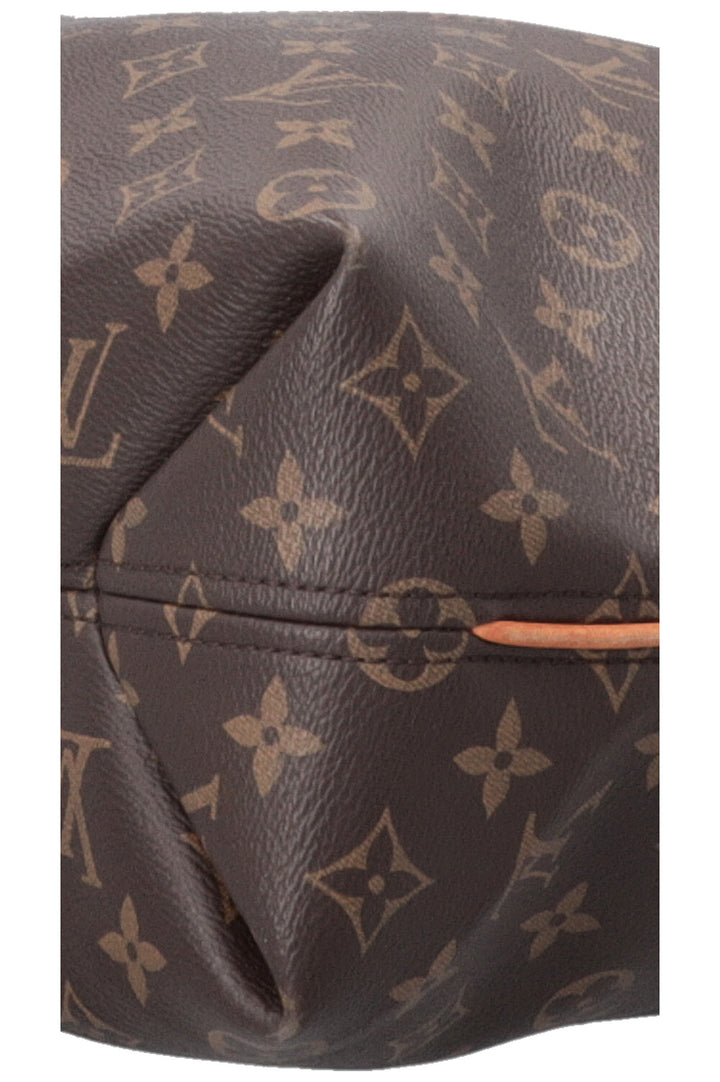 LOUIS VUITTON Sully MM Hobo Bag MNG Canvas