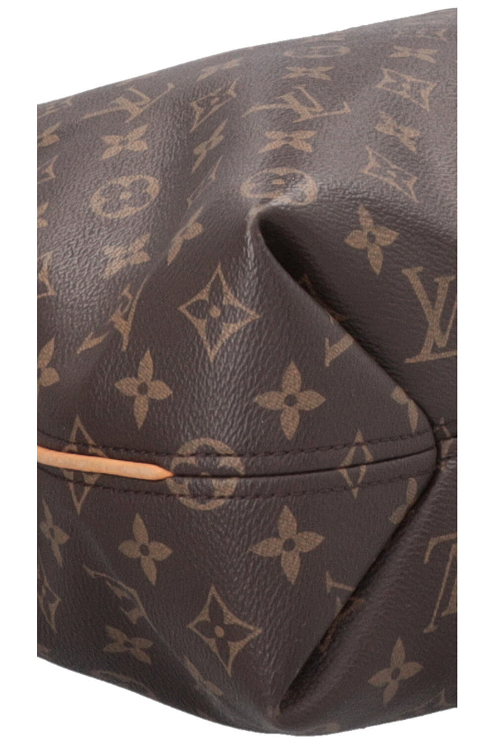 LOUIS VUITTON Sully MM Hobo Bag MNG Canvas