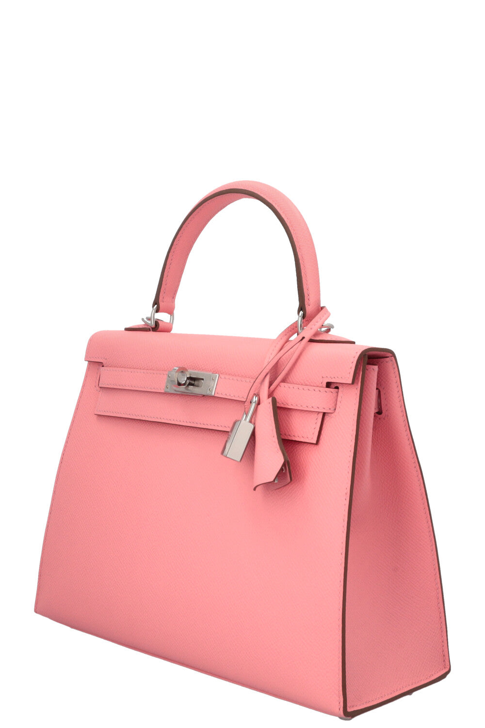 HERMÈS Kelly 25 Sellier Epsom Rose Confetti