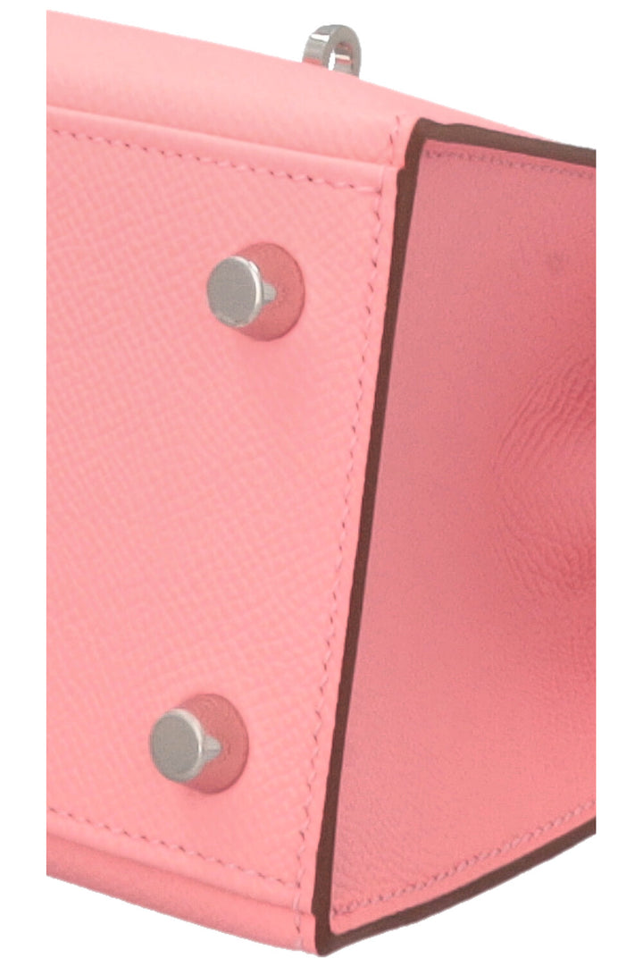 HERMÈS Kelly 25 Sellier Epsom Rose Confetti