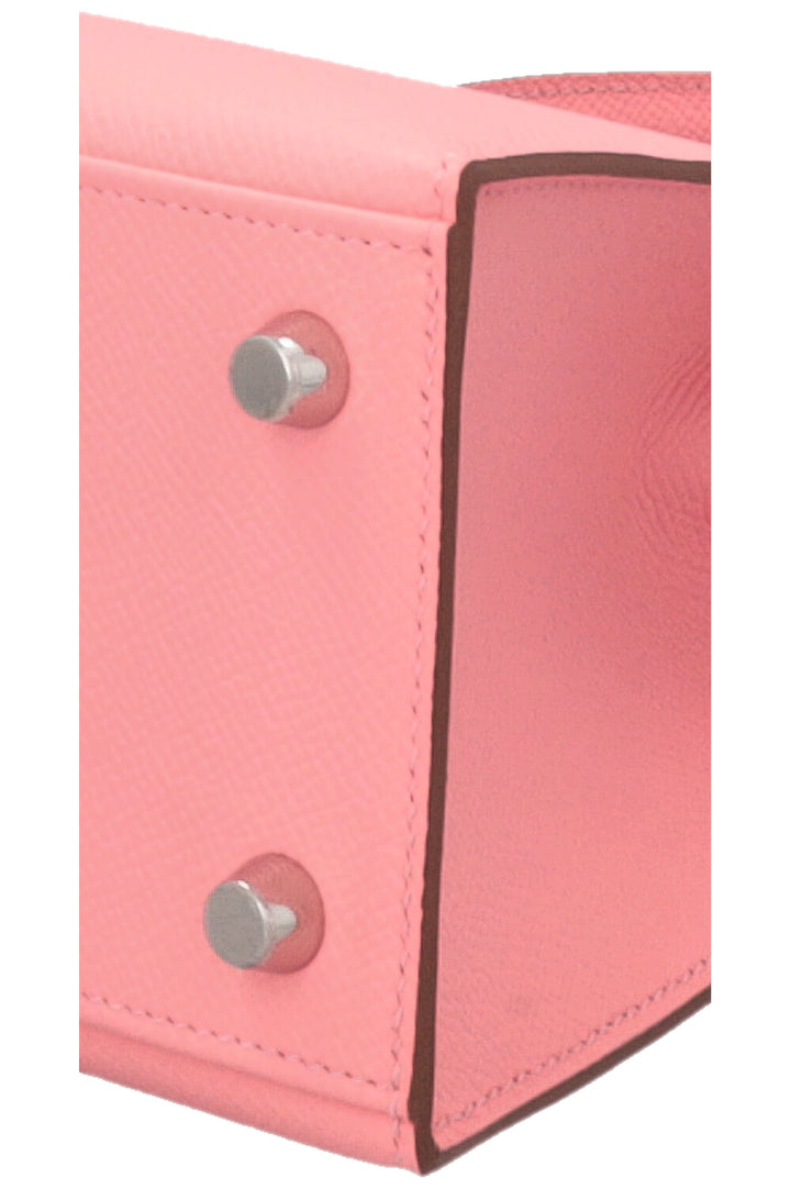 HERMÈS Kelly 25 Sellier Epsom Rose Confetti