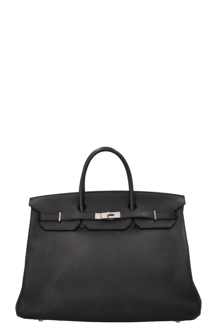 HERMÈS Birkin 40 Retourne Clemence Black