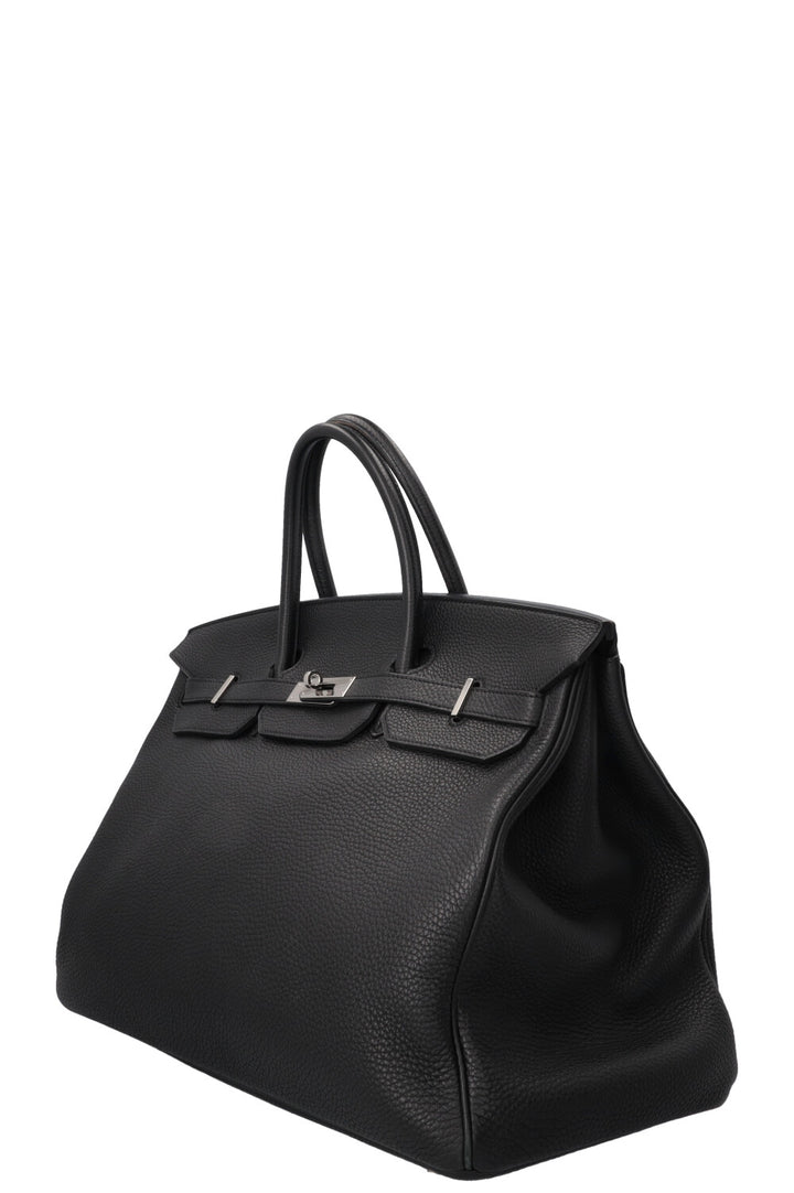 HERMÈS Birkin 40 Retourne Clemence Black