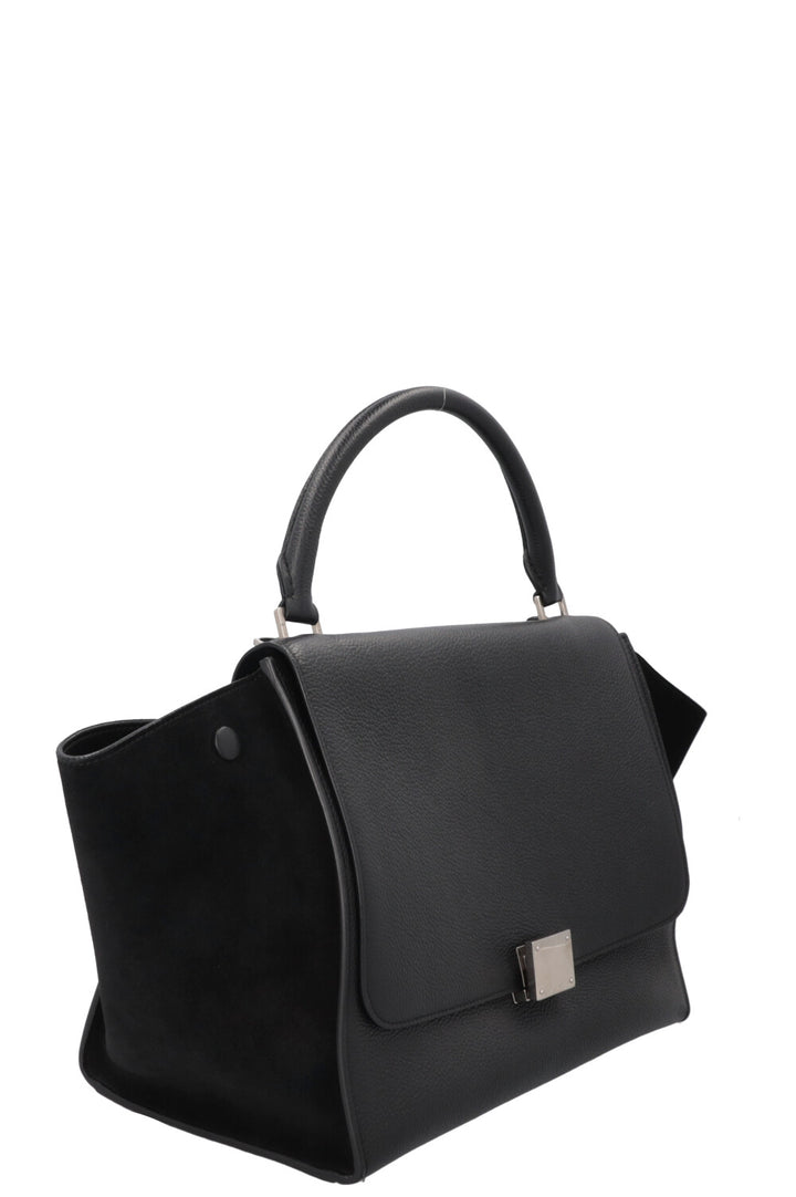CÉLINE Trapeze Medium Handbag Black