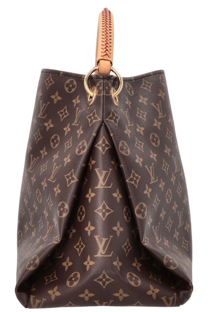 LOUIS VUITTON Artsy Hobo Bag MNG Canvas