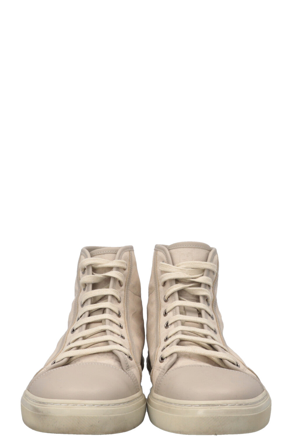 GUCCI Supreme High Top Sneaker Canvas Beige