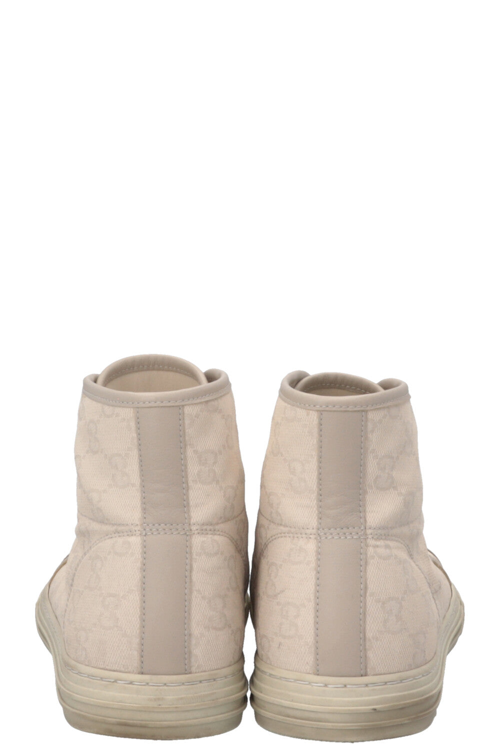 GUCCI Supreme High Top Sneaker Canvas Beige