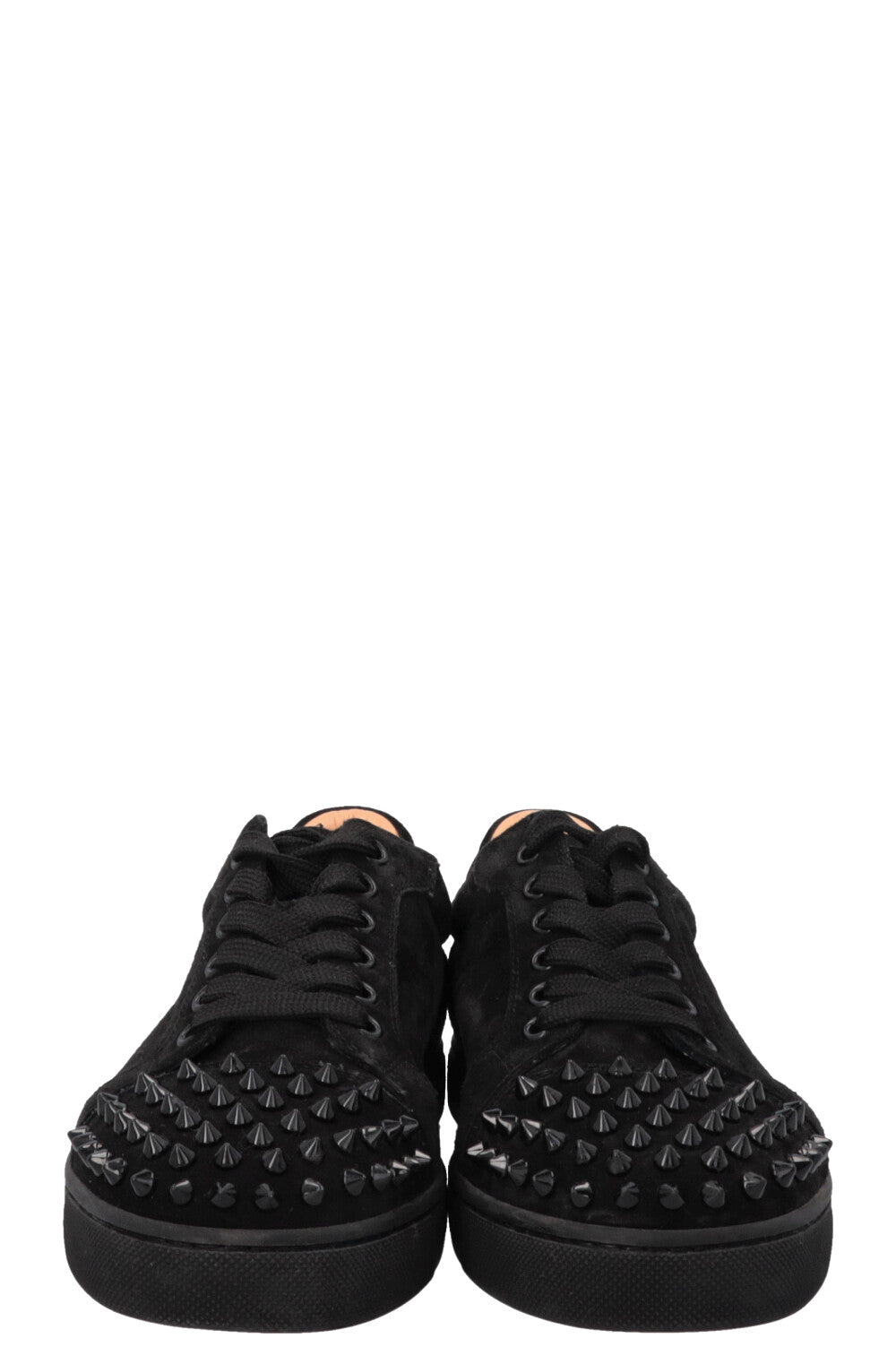 CHRISTIAN LOUBOUTIN Louis Spike Sneakers Suede Black