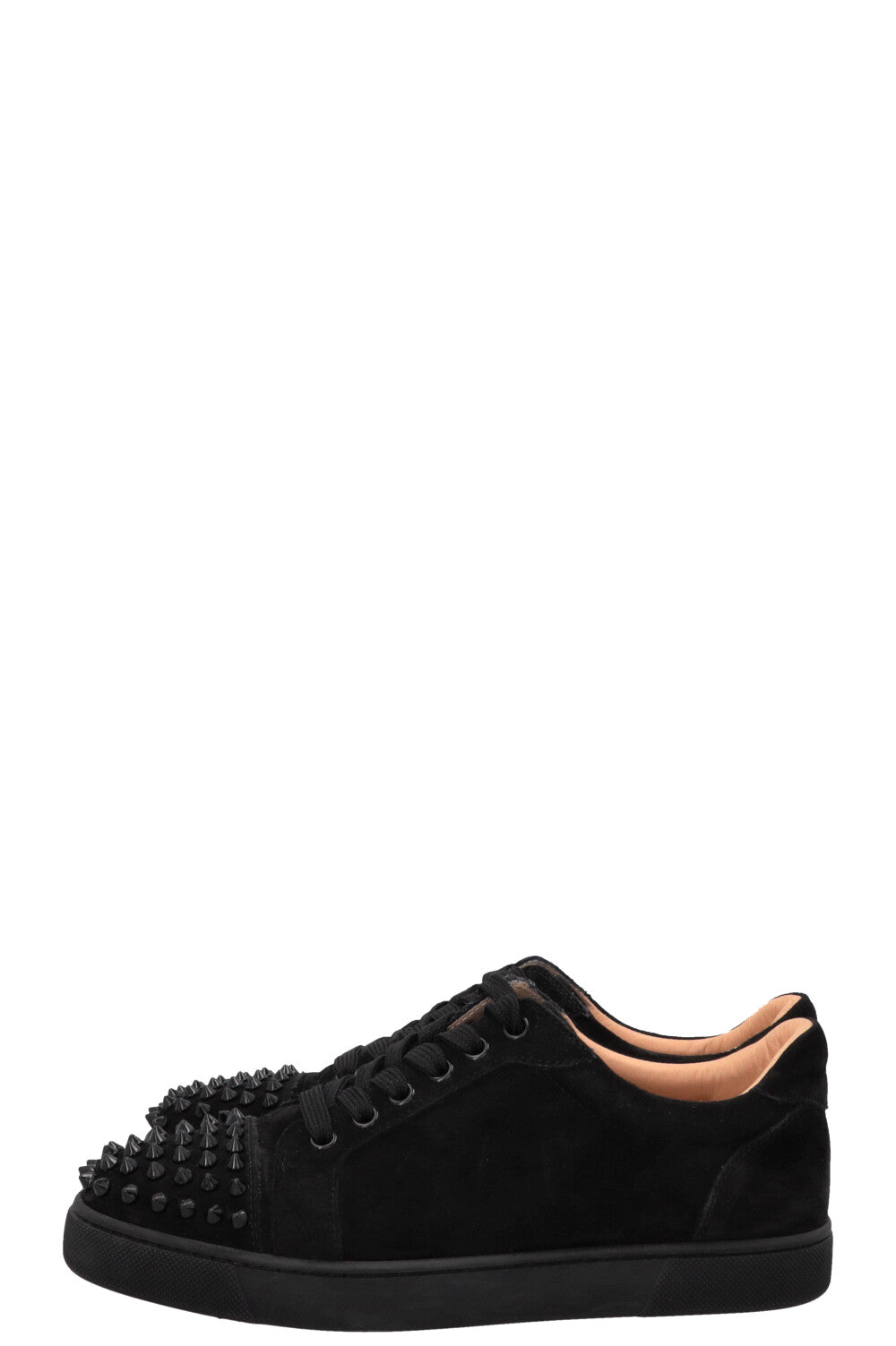 CHRISTIAN LOUBOUTIN Louis Spike Sneakers Suede Black