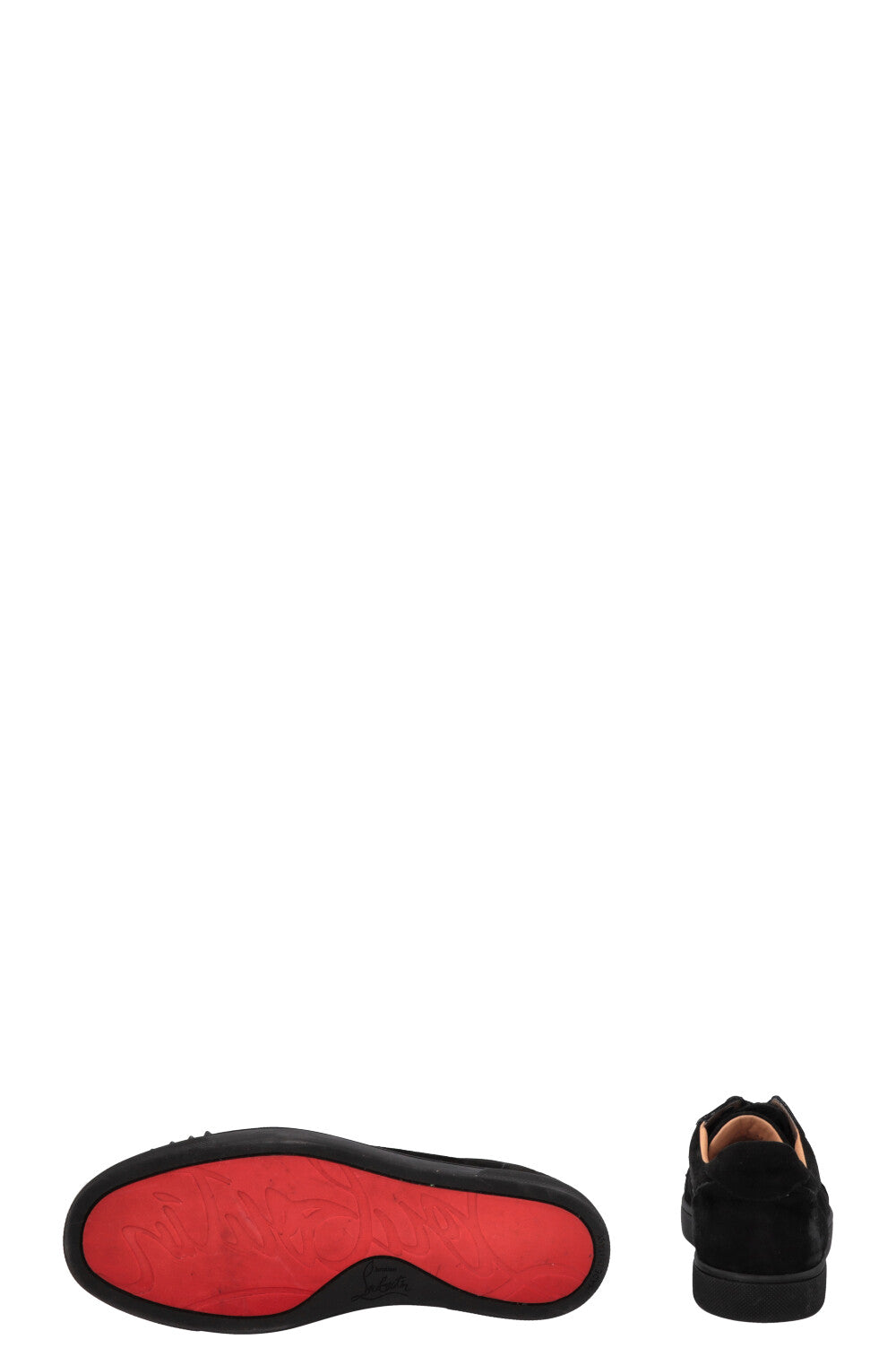 CHRISTIAN LOUBOUTIN Louis Spike Sneakers Suede Black