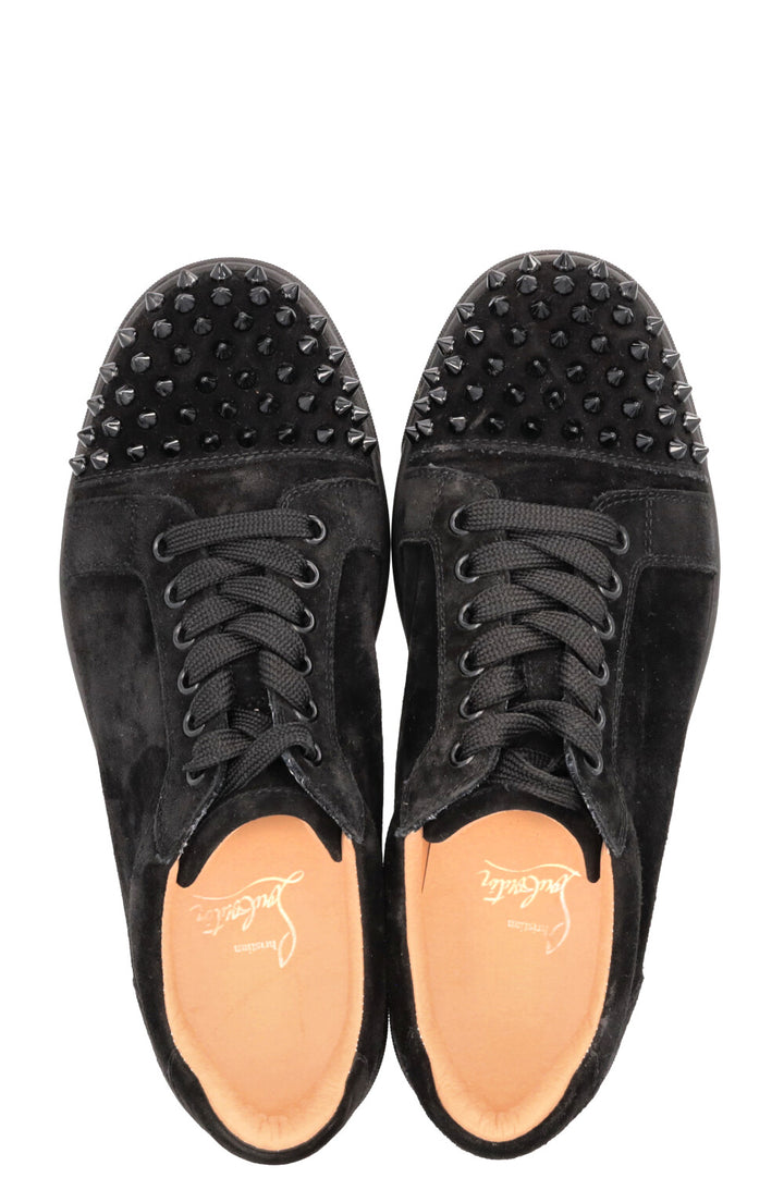 CHRISTIAN LOUBOUTIN Louis Spike Sneakers Suede Black