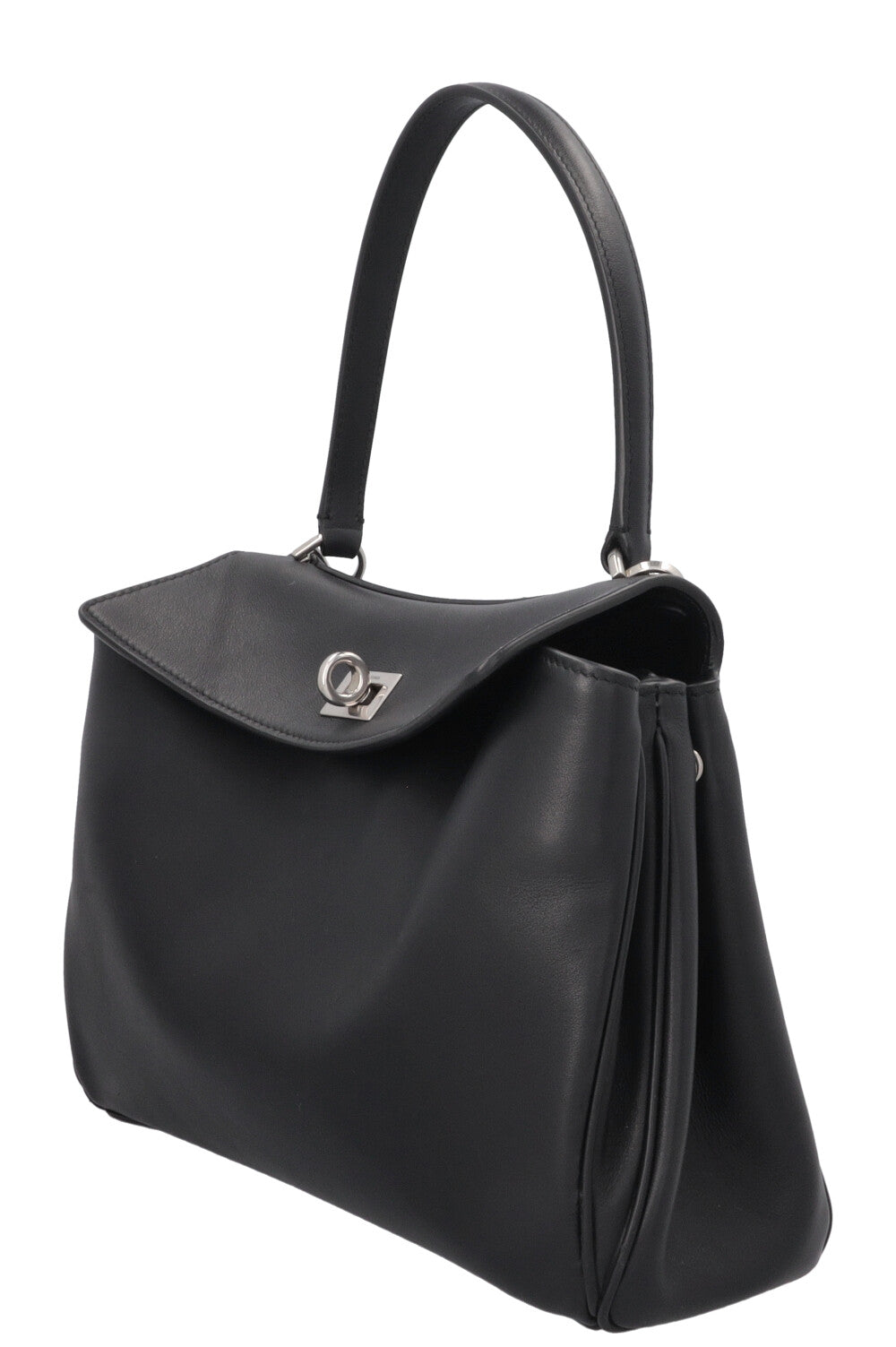 BALENCIAGA Rodeo Small Tote Bag Leather Black