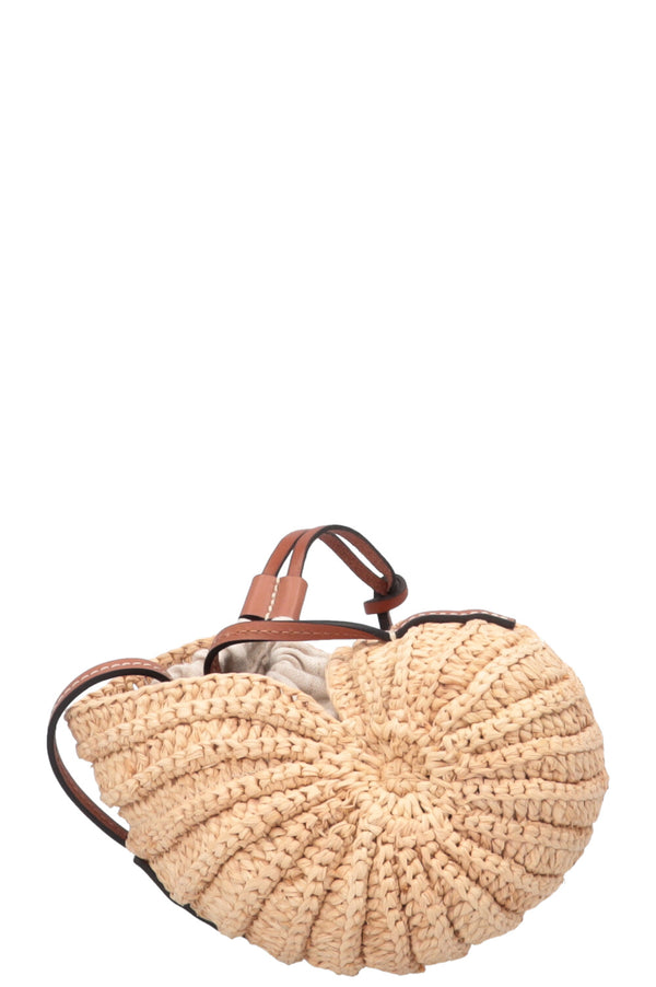 LOEWE Paulas Ibiza Shell Moon Sac bandoulière en raphia