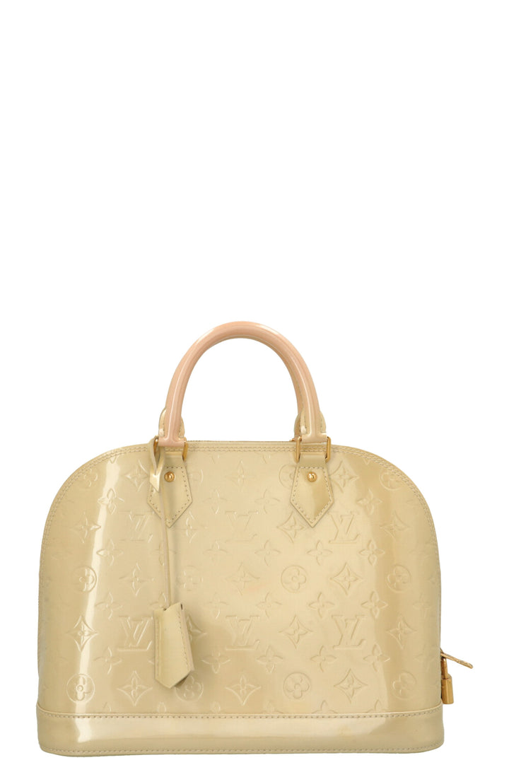 LOUIS VUITTON Alma PM Vernis Yellow