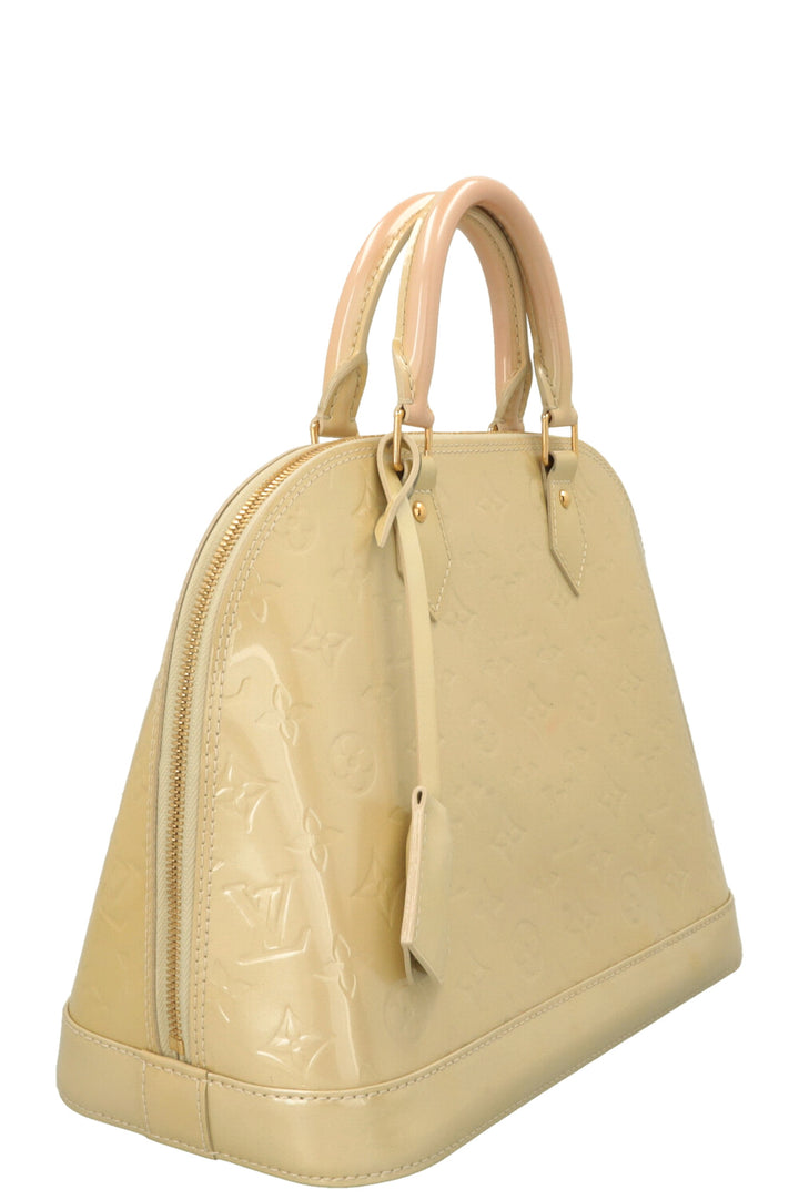 LOUIS VUITTON Alma PM Vernis Yellow