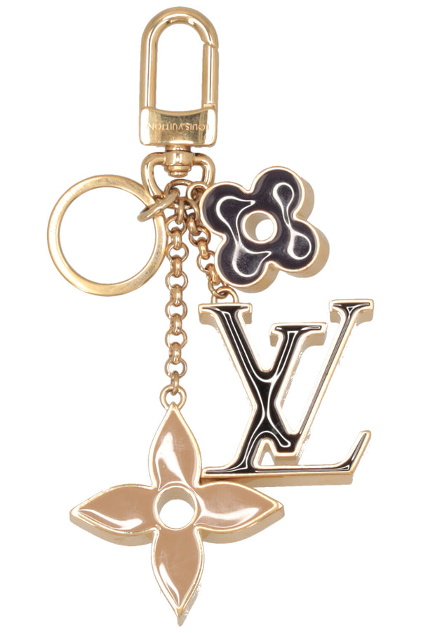 LOUIS VUITTON Fleur De MNG Porte-clés Charm Or