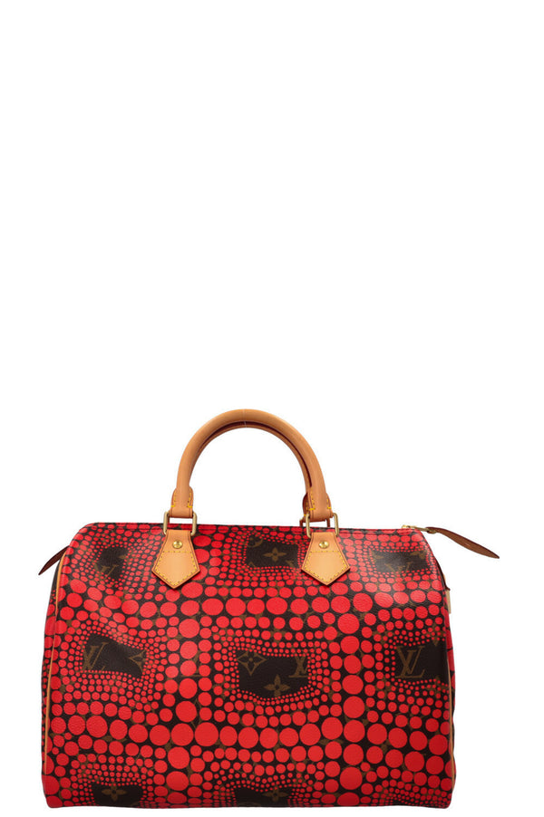 LOUIS VUITTON Speedy 30 Yayoi Kusama 2012 Red