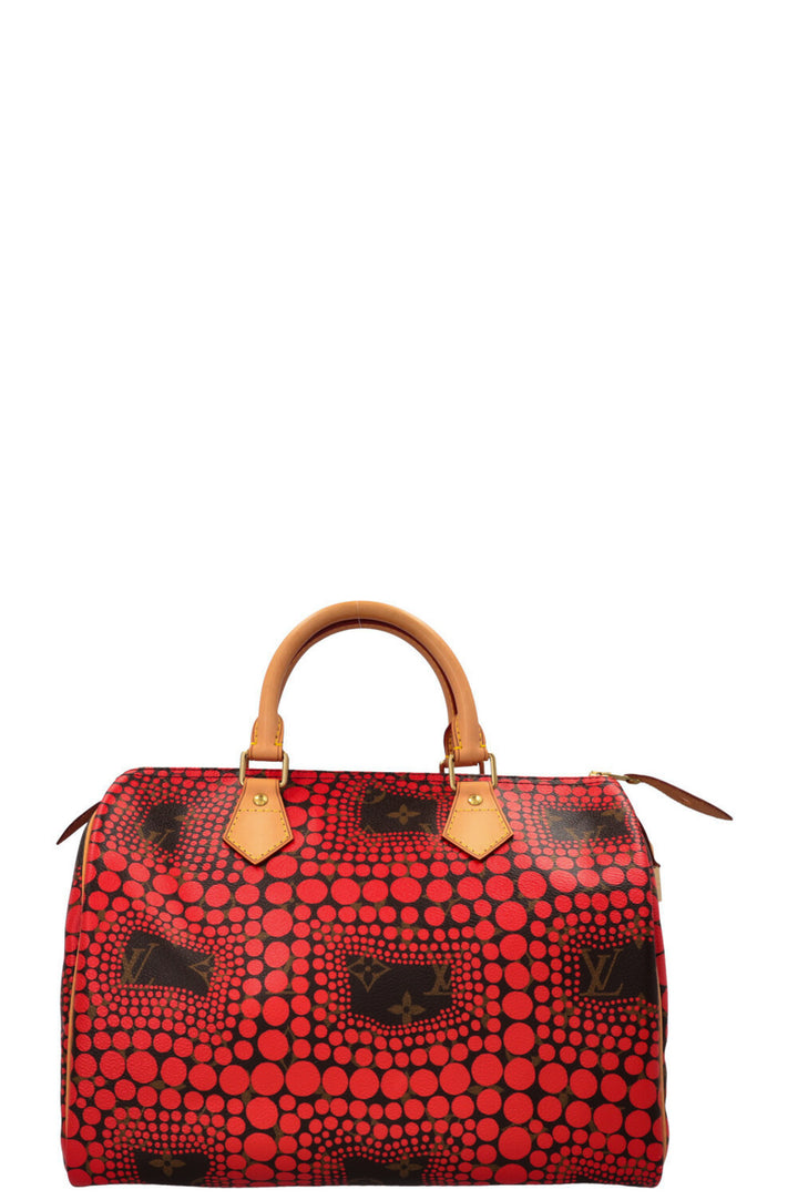 LOUIS VUITTON Speedy 30 Yayoi Kusama 2012 Rouge