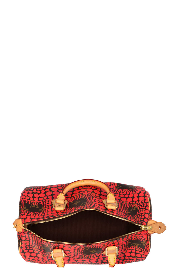 LOUIS VUITTON Speedy 30 Yayoi Kusama 2012 Rouge