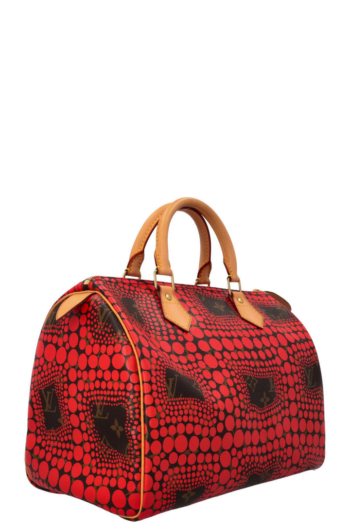 LOUIS VUITTON Speedy 30 Yayoi Kusama 2012 Rouge
