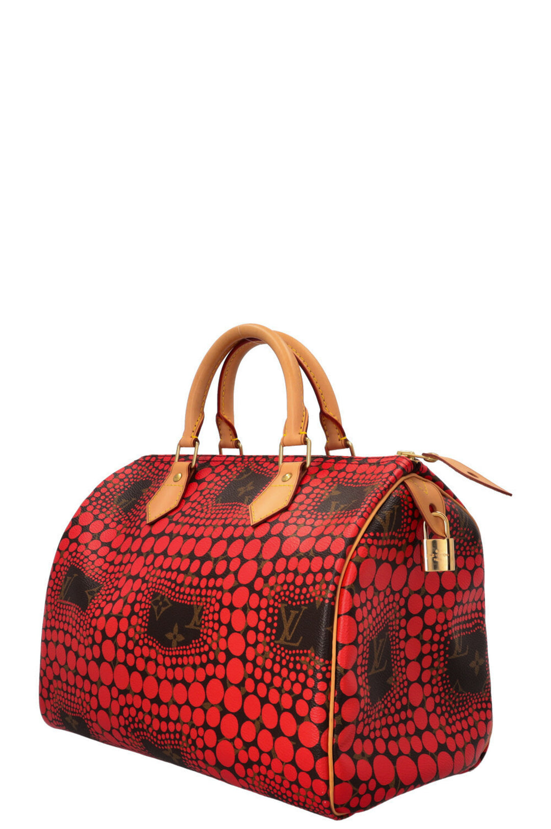 LOUIS VUITTON Speedy 30 Yayoi Kusama 2012 Rouge