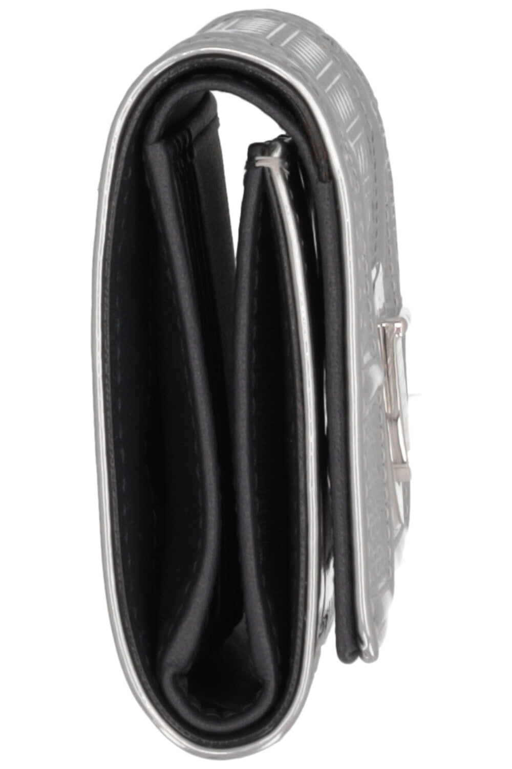 CHRISTIAN DIOR Diorama Wallet Metallic Silver