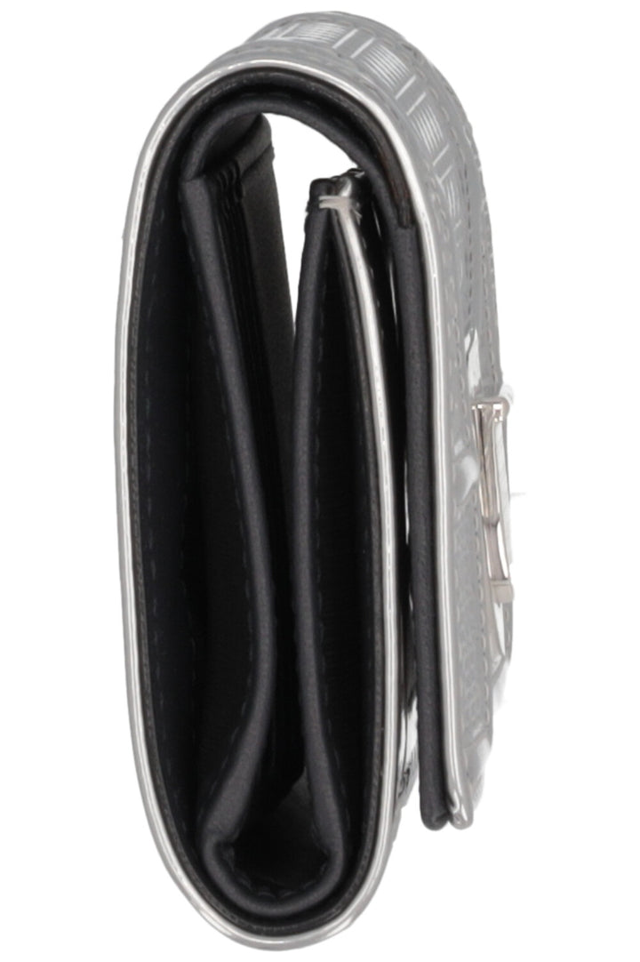 CHRISTIAN DIOR Diorama Wallet Metallic Silver